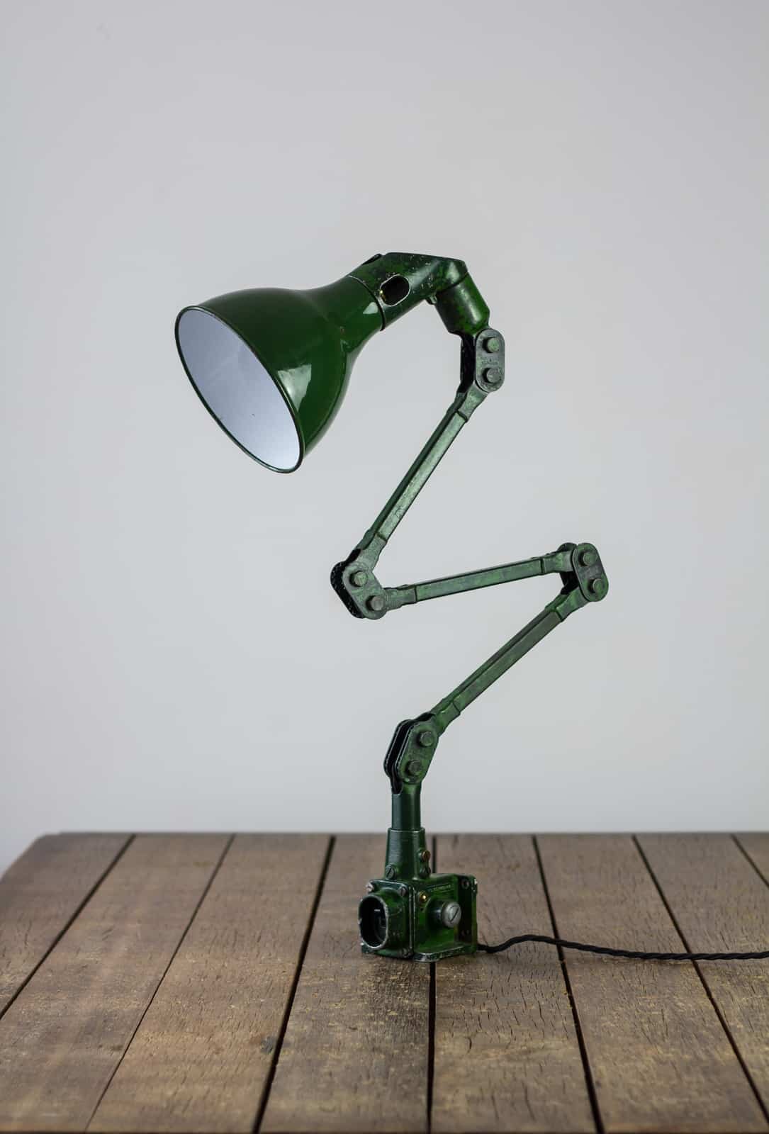 Mid Century MEK-ELEK Factory Machinists Lamp — Antiques Workshop Mid Century MEK-ELEK Factory Machinists Lamp — Antiques Workshop